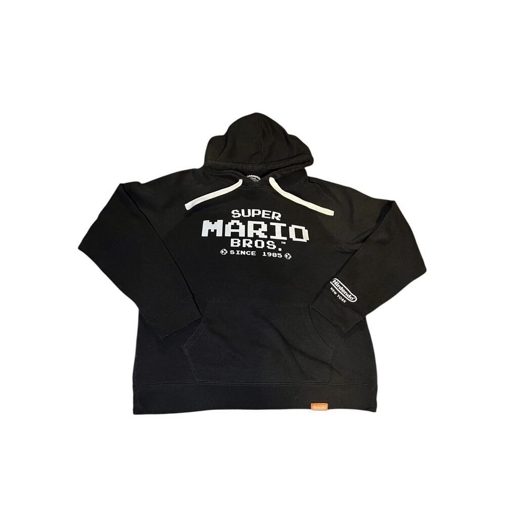 Nintendo New York Super Mario 8-Bit Hoodie Nintendo World Peach Bowser Uni 2XL
